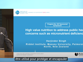 Nutrition de haute valeur pour répondre aux préoccupations de santé publique telles que les carences en micronutriments