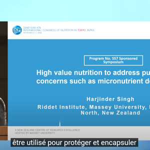 Nutrition de haute valeur pour répondre aux préoccupations de santé publique telles que les carences en micronutriments