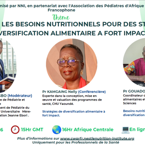 COMPRENDRE LES BESOINS NUTRITIONNELS POUR DES STRATÉGIES DE DIVERSIFICATION ALIMENTAIRE À FORT IMPACT