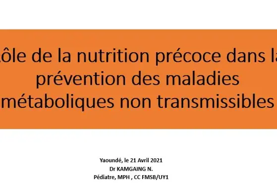 Rôle de la nutrition précoce dans la prévention des maladies métaboliques non transmissibles