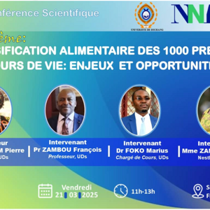 DIVERSIFICATION ALIMENTAIRE DES 1000 PREMIERS JOURS DE VIE: ENJEUX ET OPPORTUNITES UDs