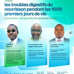 Les troubles digestifs du nourrisson pendant les 1000 premiers jours de vie : prévention, diagnostique et conduite à tenir