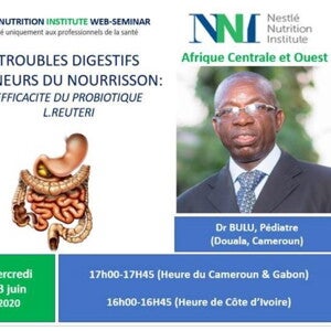 Webinar: Troubles digestifs mineurs du nourrisson: Efficacité du probiotique L reuteri (events)
