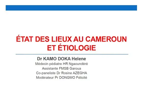 Etat des lieux et étiologies de la faim cachée et de la carence en fer au Cameroun