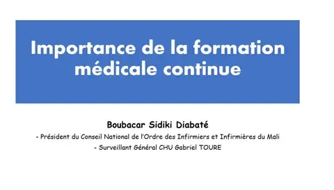 Importance de la formation médicale continue Importance de la formation médicale continue