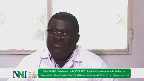 Annonce congrès de la SOCAPED - Dr Ndenbe (videos)