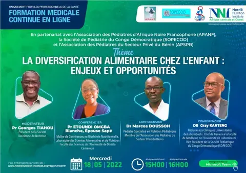 La diversification alimentaire chez l'enfant: enjeux et opportunités La diversification alimentaire chez l'enfant: enjeux et opportunités